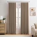 Pinch Pleated Blackout Curtains 120 Inch Long 2 Panels by KEQIAOSUOCAI