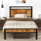 Z-hom Upgraded Twin Bed Frames, Heavy Duty Metal Sturdy Bed Frame Twin Size by Z-HOM