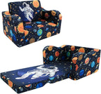 MeMoreCool Folding Kids Couch – 2-in-1 Toddler Sofa Bed & Lounge Chair | by MeMoreCool