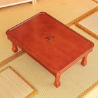 Folding Table, Korean Tatami Dining Table/Tea Room Table/Kang Table/Low Wooden - Image 6