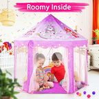 Monobeach Princess Tent Girls Unicorn Large Playhouse Kids Castle Play Tent - Image 2