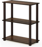 Furinno TURN-S-TUBE Storage Shelves, 3-Tier Book Shelf, Corner Shelf, Toolless - Image 6