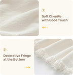 2 Pieces Sectional Couch Covers L Shaped Cover XXXL Cream White | Thick - Image 7