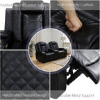 Power Recliner Sofa Set, Living Room Furniture Sets, Luxury 3 Piece Living Room - Image 7
