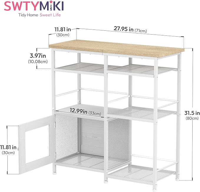 SWTYMIKI Coffee Bar Cabinet Station - Image 2