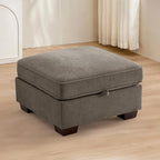 TEKAMON 27.5" Storage Ottoman, Square Footrest by TEKAMON