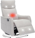 Trustyue Swivel Rocker Recliner Chair, 360° Swivel Recliner by Trustyue