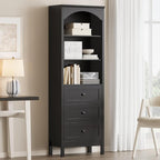 Bookshelf with Drawers, Floor Standing Display Storage Cabinet by JMHDYG