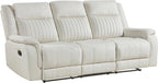 Lexicon Manual Double Reclining Sofa, Polished Microfiber Upholstered 3 Seater - Image 9
