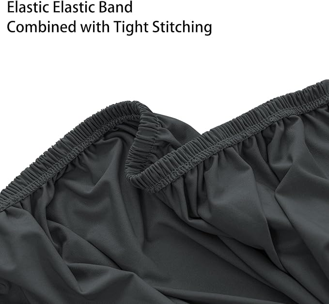 Super Stretch Ottoman Cover- Soft Form Fit Ottoman Cover Rectangular Ottoman - Image 6