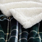 PU MEI Sherpa Fleece Throw Blanket 80" x 90" Reversible Plush Fluffy Large Big - Image 6