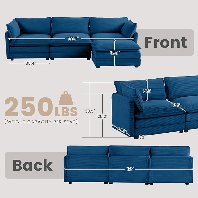 ROWHY Oversized Modular Sectional Sofa - Image 2