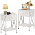 VECELO Nightstands Set of 2, Modern Bedside End Tables, Night Stands by VECELO