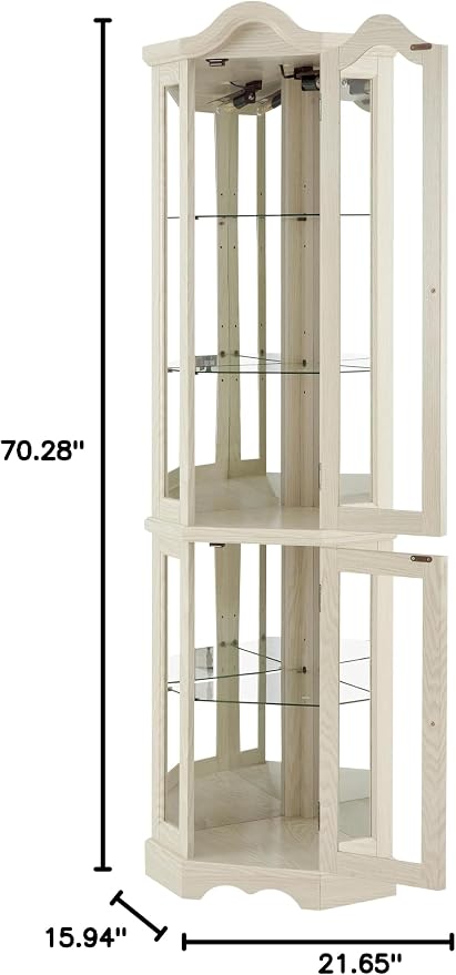 Glass Corner Display Cabinet - Image 2
