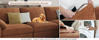 EASE MOOSE Oversized Sectional Modular Sofa, Chenille Large L Shape Sectional - Image 8