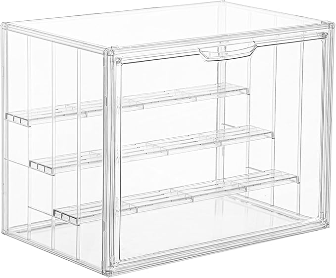 Display Case for Collectibles 4 Layer Updated Adjustable Acrylic Display Case by LXLXXL