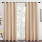 NICETOWN Room Darkening Biscotti Beige Curtain by NICETOWN