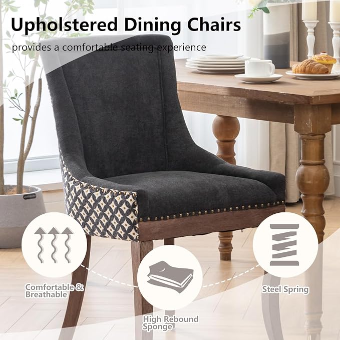 Modern Dining Chairs Set of 4, High Back Dining Chairs Side Chairs - Image 4
