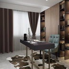 RV Blackout Curtains for Bedroom 52 x 36 Inches Long Brown 2 Panels | Thermal - Image 9