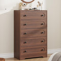 Garvee 5 Drawer Dresser for Bedroom, Wooden Mid Century Modern Chest of Drawers by Garvee