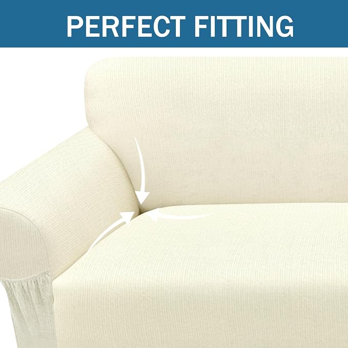 Loveseat Slipcover with 2 Pillow Cover - Image 3