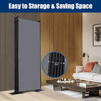 Room Divider 6FT Portable Room Dividers and Folding Privacy Screens, 6 Panel - Image 5