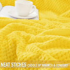 Exclusivo Mezcla Large Waffle Fleece Throw Blanket - Image 4