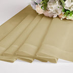 Gold Sheer Curtains, 63 Inch Length 2 Panels Set, Soft Voile Drapes - Image 7