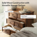 HULALA HOME 3-Drawer Nightstand - Image 7
