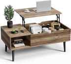 OLIXIS Wooden Coffee Table, Lift Top Coffee Table by OLIXIS