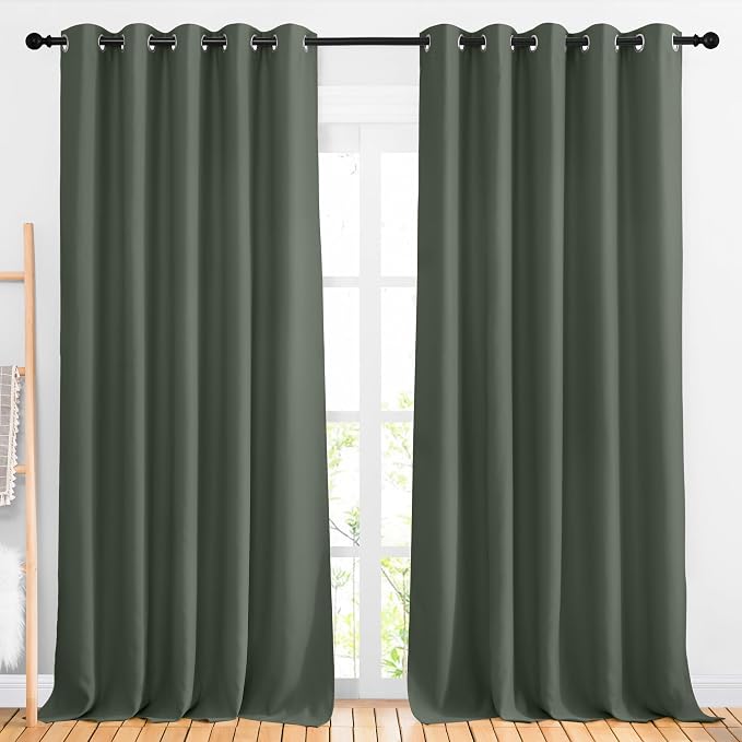 NICETOWN Blackout Curtains for Sliding Glass Door, Grommet Thermal Window by NICETOWN