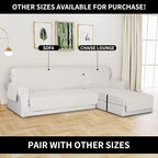 Easy-Going Reversible Chaise Lounge Couch Cover Water Resistant Sofa Cover - Image 2