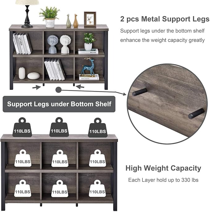 FATORRI Rustic 6 Cube Storage Organizer - Image 5