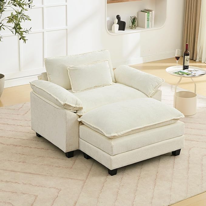 Oprisen 53" Modular Sectional Sofa, Comfy Cloud Couch Sectional Sofa by Oprisen