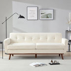 Kingfun 77.2" W Loveseat Sofa, Mid Century Modern Decor Love Seat Couches - Image 3