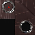 Brown and Greyish White Blackout Curtains 52x108 2 Panels | Ombre Curtains - Image 7