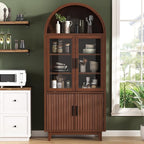 FiveWillowise 71" Tall Arched Cabinet - Image 8