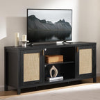 SICOTAS Rattan TV Stand for Living Room by SICOTAS