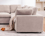 Oversized Modular Sectional Sofa Couch, Large 7 Seater Corner Sofa Modern U - Image 7