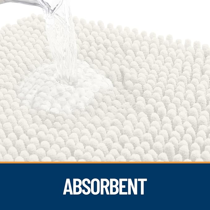 OLANLY Dog Door Mat for Muddy Paws 47x32, Super Absorbent Chenille Mud Mat | - Image 3