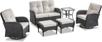 Belord 6 Pieces Wicker Patio Conversation Sets - Image 3