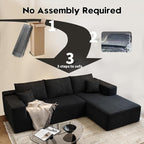 107.5" Cloud Modular Sectional Sofa Couch - Image 3