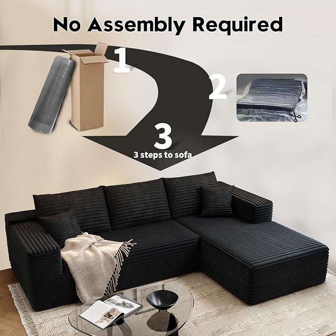 107.5" Cloud Modular Sectional Sofa Couch - Image 3