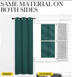 NICETOWN Hunter Green Blackout Curtains 78" Long - Image 6