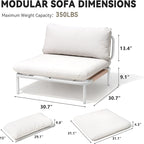 Crestlive Products Outdoor Oversized Loveseat Set, Patio Conversation Sets - Image 7