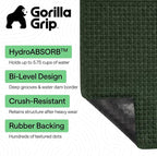 GORILLA GRIP® Ultra Absorbent Front Door Mat Outside Entrance, Traps Dirt and - Image 2