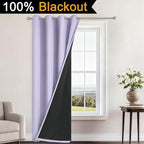 Yakamok Lilac Blackout Curtains 84 Inches Long - Image 2