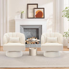 Garvee Ultra-Plush Swivel Accent Chair, 360° Barrel Lounge Chair - Image 4