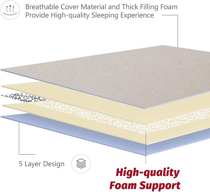 MAXYOYO Japanese Floor Mattress Futon Mattress, Thicken Sleeping Pad Foldable - Image 6