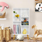 YAHARBO Small White Bookshelf, 3 Tier Modern Kids Bookcase - Image 5